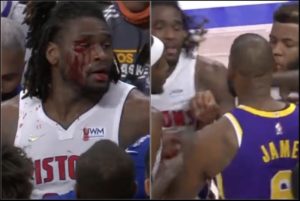 Pistons Isaiah Stewart Says That LeBron Bloodied His Face on Purpose