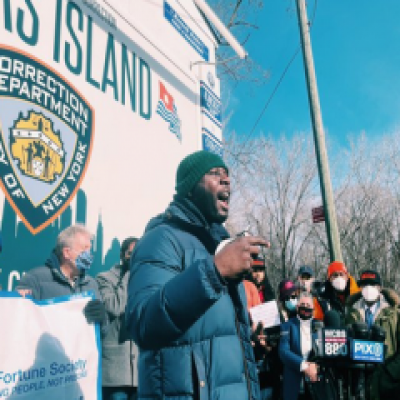 Justice Advocates Rally In Support of Rikers Island Hunger Strike